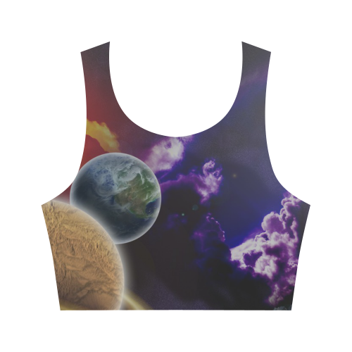 Strange Galaxy Women's Crop Top (Model T42)