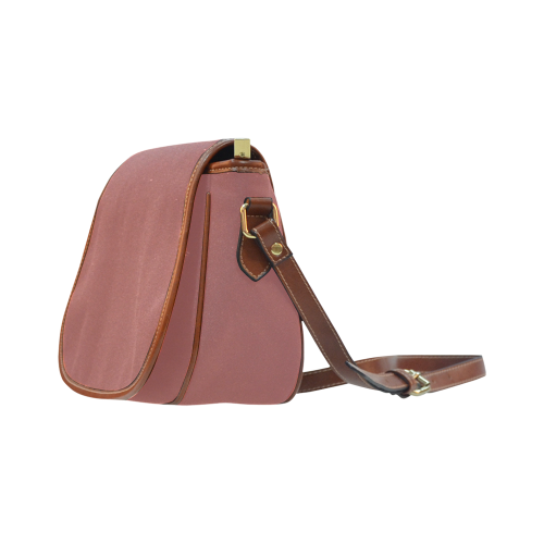 Marsala Color Accent Saddle Bag/Large (Model 1649)