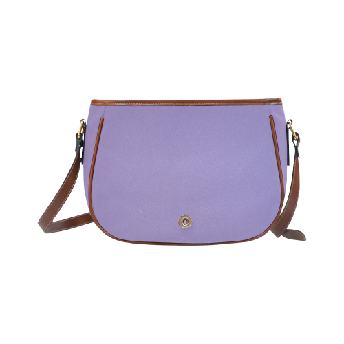 Paisley Purple Color Accent Saddle Bag/Large (Model 1649)