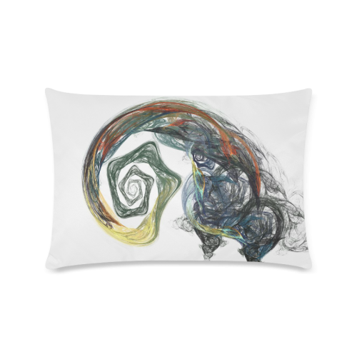 color spiral Custom Rectangle Pillow Case 16"x24" (one side)