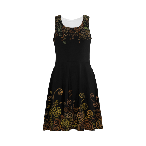 Psychedelic, up and down Atalanta Sundress (Model D04)