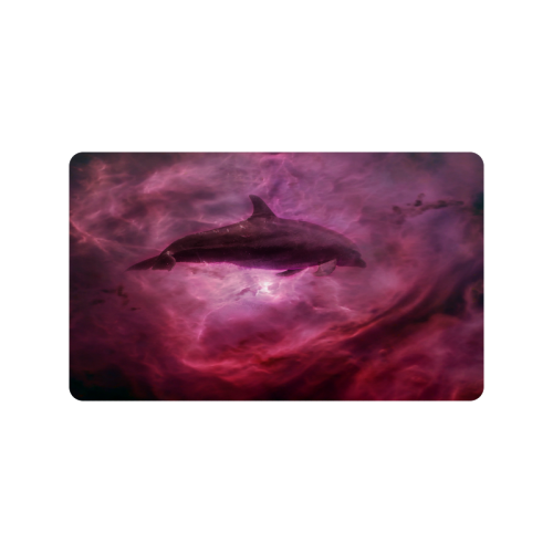 Dolphin in pink waters