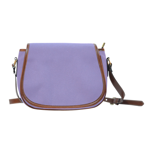 Paisley Purple Color Accent Saddle Bag/Large (Model 1649)