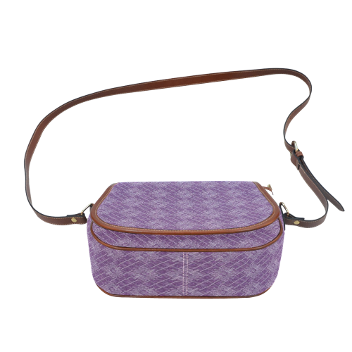 Lilac Jacuard Saddle Bag/Large (Model 1649)
