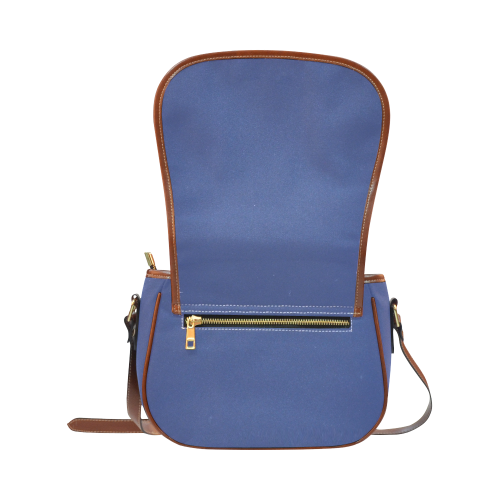 Deep Ultramarine Color Accent Saddle Bag/Large (Model 1649)