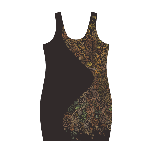 Psychedelic, Sand Clock - brown Medea Vest Dress (Model D06)