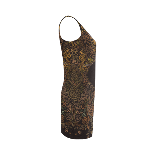 Psychedelic, Sand Clock - brown Medea Vest Dress (Model D06)
