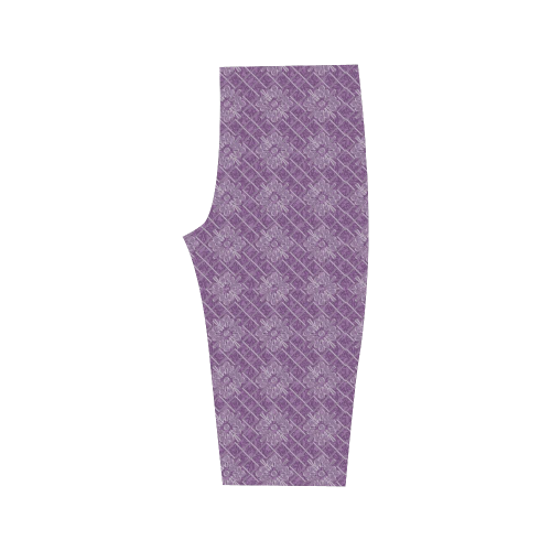 Lilac Jacuard Hestia Cropped Leggings (Model L03)