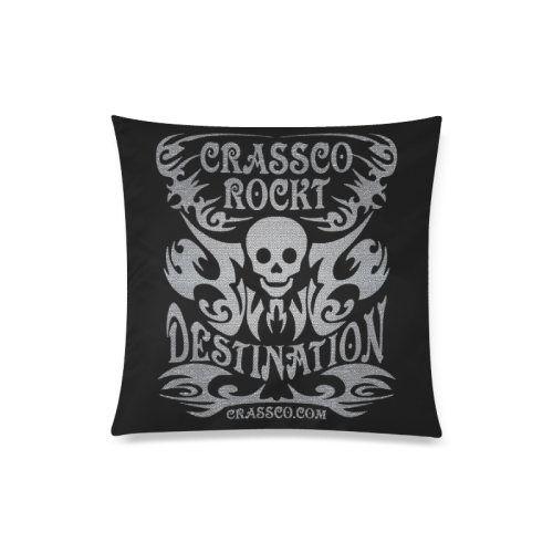 SKULL DESTINATION Custom Zippered Pillow Case 20"x20"(Twin Sides)