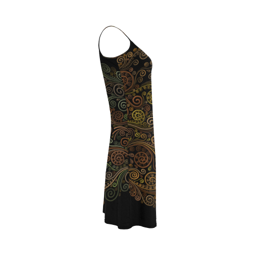 Psychedelic, half Alcestis Slip Dress (Model D05)