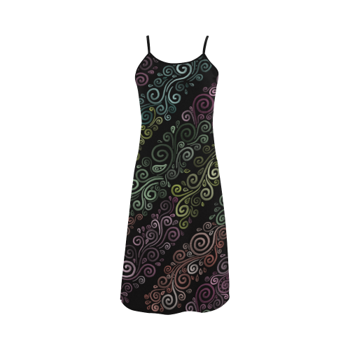 Psychedelic pastel Alcestis Slip Dress (Model D05)