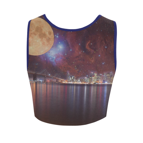 Strange Skies Women's Crop Top (Model T42)