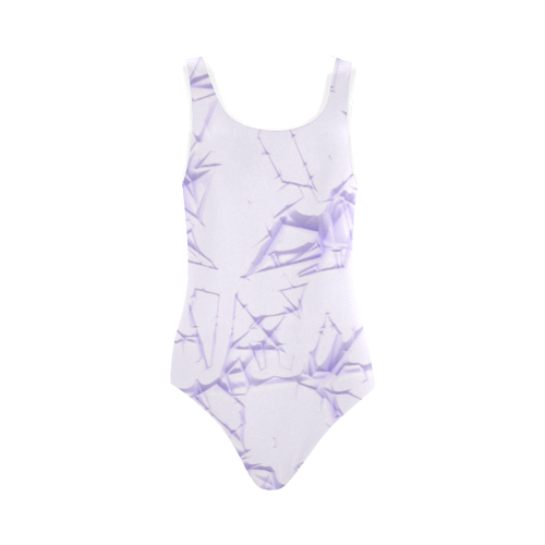Thorny abstract,super soft Vest One Piece Swimsuit (Model S04)