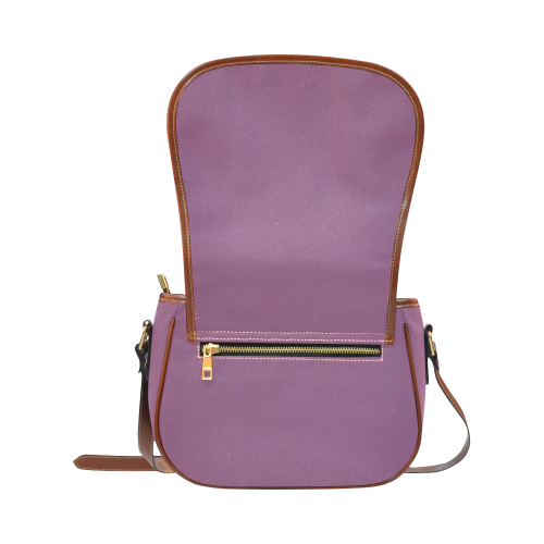 Amethyst Color Accent Saddle Bag/Large (Model 1649)