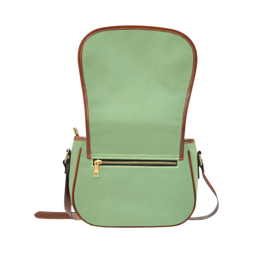 Green Tea Color Accent Saddle Bag/Large (Model 1649)