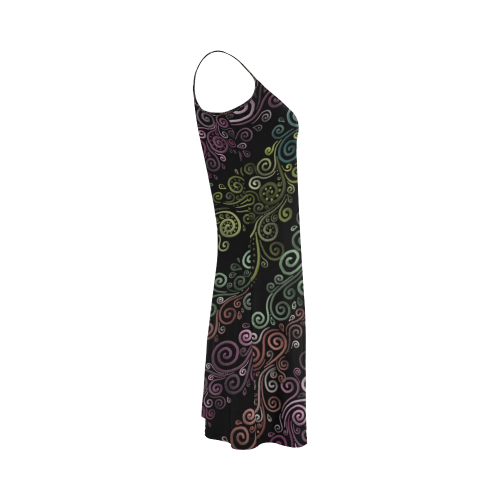 Psychedelic pastel Alcestis Slip Dress (Model D05)