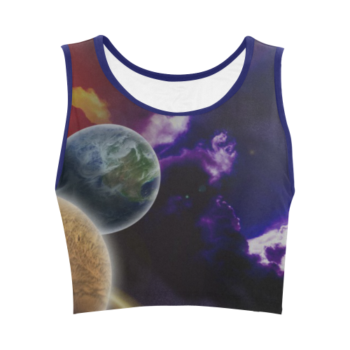 Strange Galaxy Women's Crop Top (Model T42)