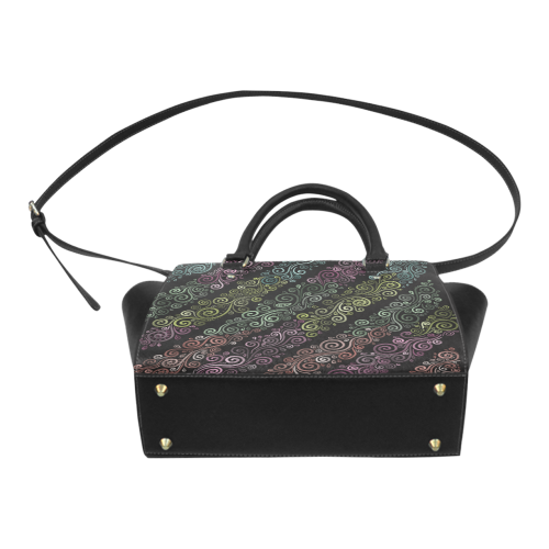 Psychedelic pastel Classic Shoulder Handbag (Model 1653)