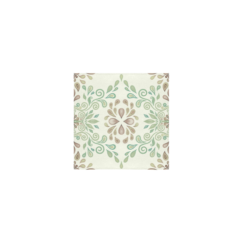 Green watercolor ornament Square Towel 13“x13”
