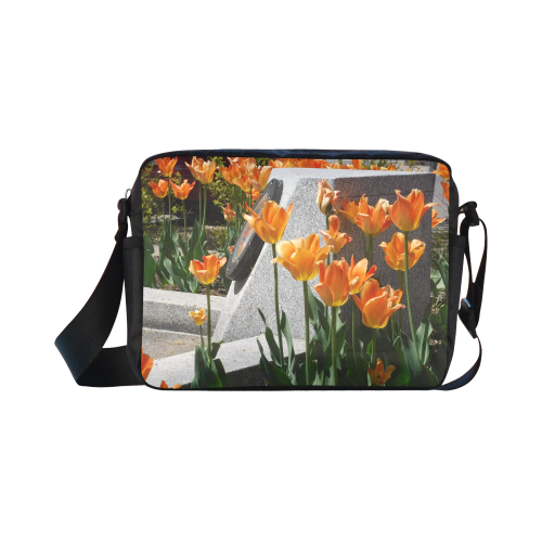 tulipes orange Classic Cross-body Nylon Bags (Model 1632)