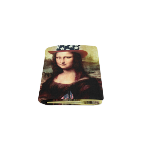 Patriotic Mona Lisa - 4th of July Blanket 40"x50"