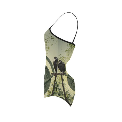 Skulls Strap Swimsuit ( Model S05)