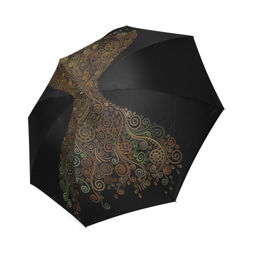 Psychedelic, Sand Clock Foldable Umbrella (Model U01)