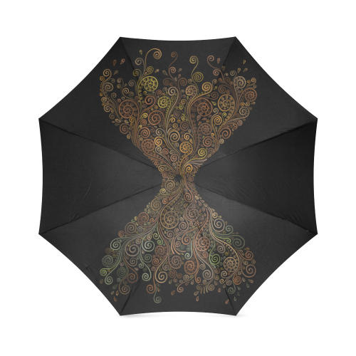Psychedelic, Sand Clock Foldable Umbrella (Model U01)