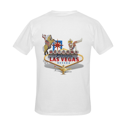 Las Vegas Welcome Sign Men's Slim Fit T-shirt (Model T13)