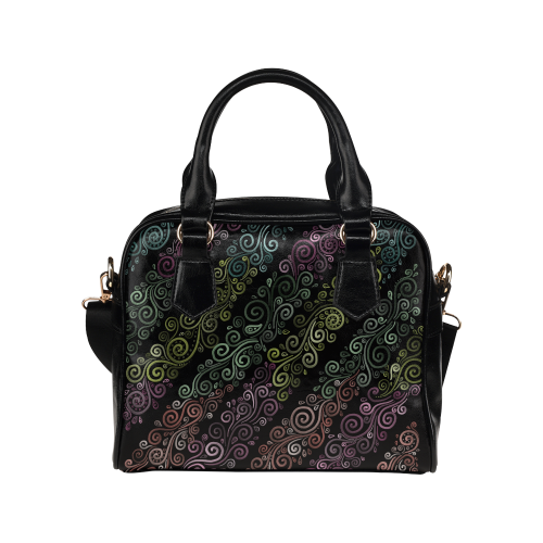 Psychedelic pastel Shoulder Handbag (Model 1634)