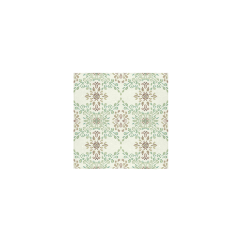 Green ornament Square Towel 13“x13”