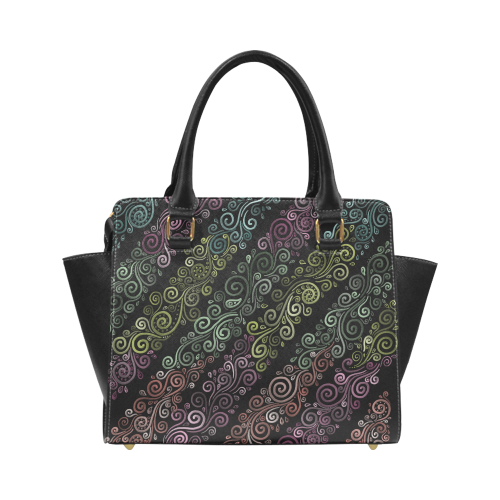 Psychedelic pastel Classic Shoulder Handbag (Model 1653)
