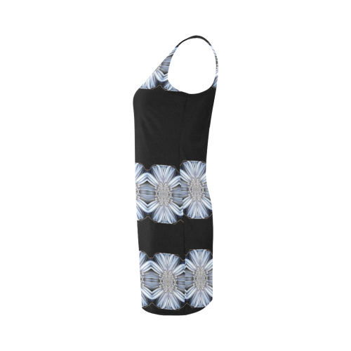 Summer calm in white and black. Medea Vest Dress (Model D06)