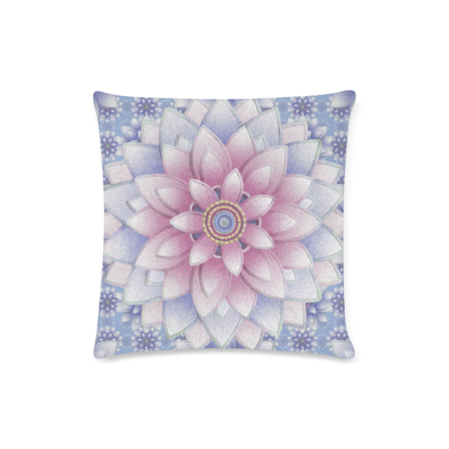 ornaments pink, blue Custom Zippered Pillow Case 16"x16" (one side)
