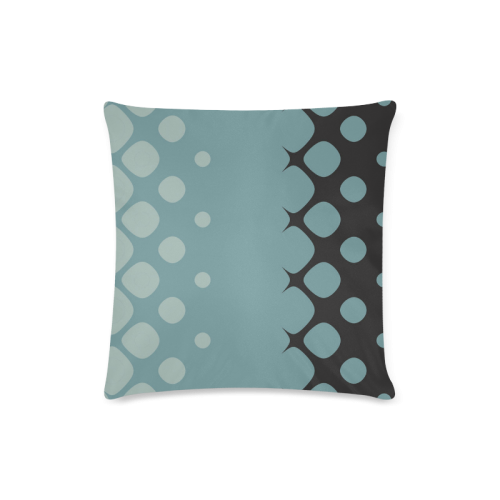 BLACK AND BLUE ABSTRACT Custom Zippered Pillow Case 16"x16" (one side)