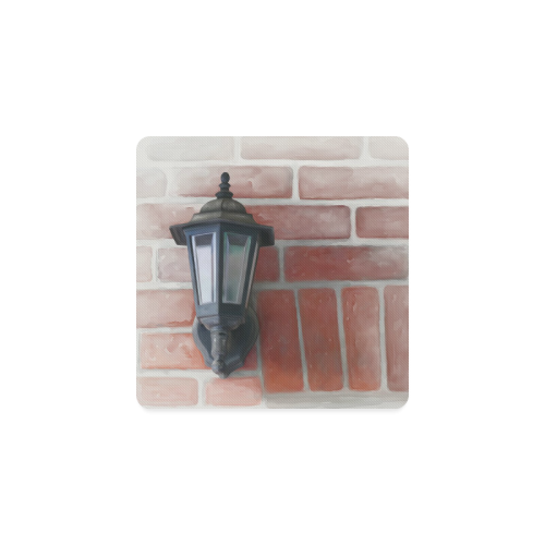 Lamp, Red Brick Square Coaster