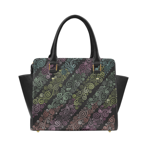 Psychedelic pastel Classic Shoulder Handbag (Model 1653)