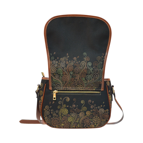 Psychedelic, Sand Clock Saddle Bag/Large (Model 1649)