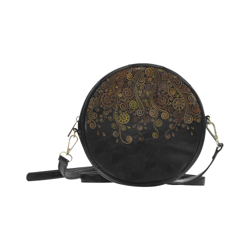Psychedelic, Sand Clock Round Sling Bag (Model 1647)