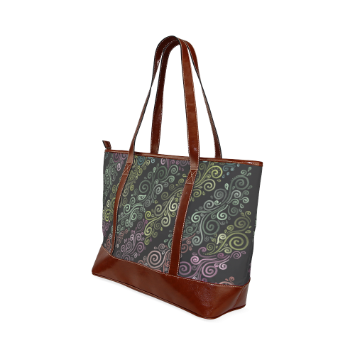 Psychedelic pastel Tote Handbag (Model 1642)