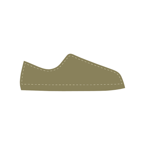 Green Moss Men's Classic Canvas Shoes (Model 018)