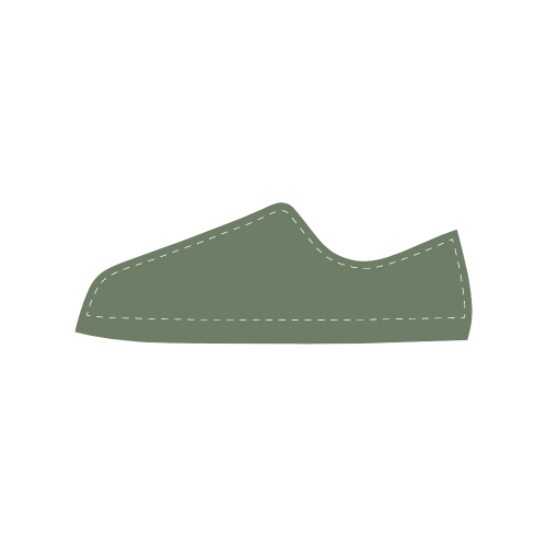 Vineyard Green Men's Classic Canvas Shoes (Model 018)