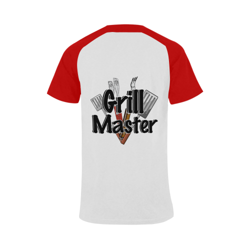 King of the Grill - Grill Master Men's Raglan T-shirt Big Size (USA Size) (Model T11)