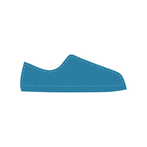 Methyl Blue Men's Classic Canvas Shoes (Model 018)