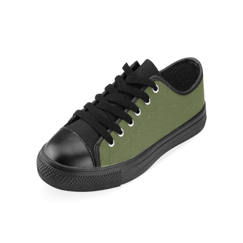 Cedar Green Men's Classic Canvas Shoes (Model 018)