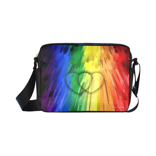 Pride Colors by Nico Bielow Classic Cross-body Nylon Bags (Model 1632)
