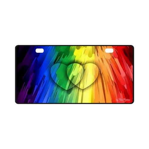Pride Colors by Nico Bielow License Plate