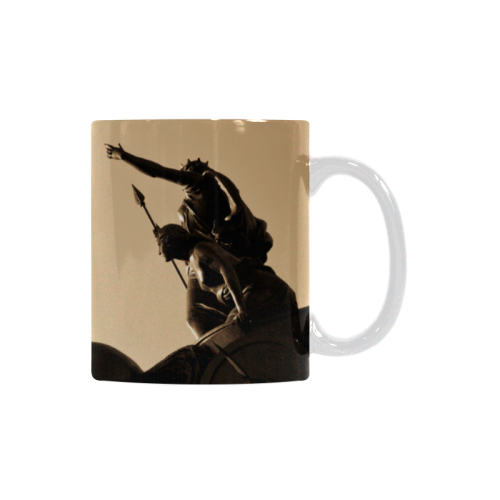 big ben and boudica sepia toned hi res White Mug(11OZ)