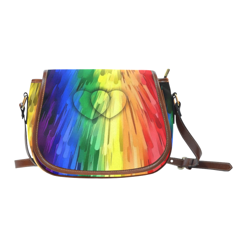 Pride Colors by Nico Bielow Saddle Bag/Small (Model 1649) Full Customization
