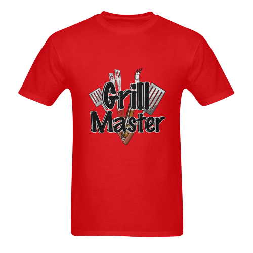 King of the Grill - Grill Master Men's T-Shirt in USA Size (Two Sides Printing)